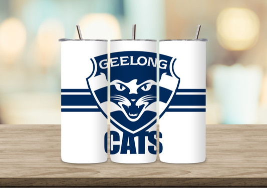 20oz Sublimation Tumbler - AFL Geelong Cats
