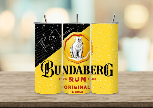 20oz Sublimation Tumbler - Bundaberg Rum