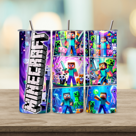 20oz Sublimation Tumbler - Minecraft