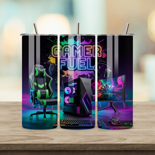 20oz Sublimation Tumbler - Gamer Fuel