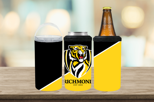 4 in 1 Can / Stubby Cooler AFL Richmond Tigers
