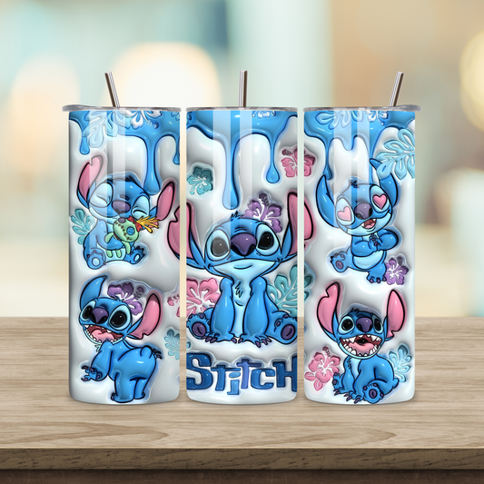 20oz Sublimation Tumbler - 3D Stitch