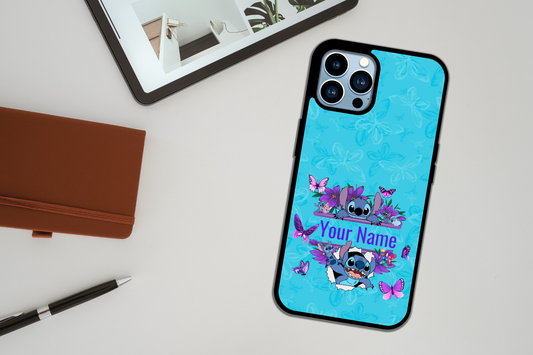 Blue Butterfly Stitch Phone Case