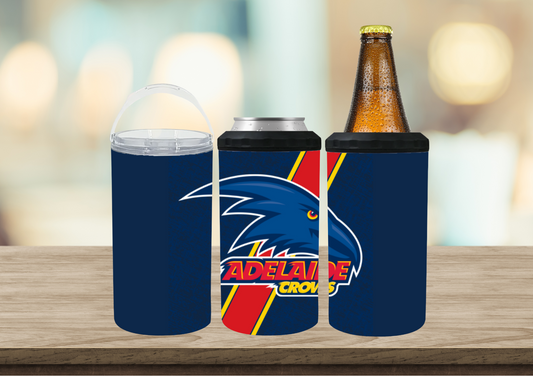 4 in 1 Can / Stubby Cooler AFL Adelaide Crows