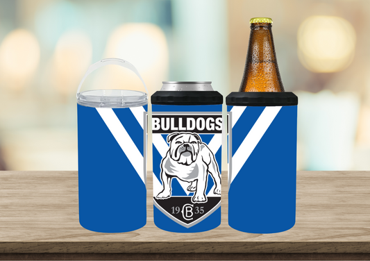 4 in 1 Can / Stubby Cooler NRL Canterbury Bulldogs