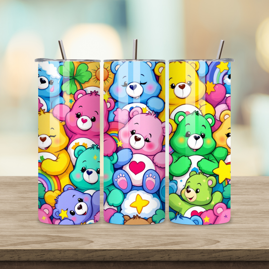 20oz Sublimation Tumbler - Care Bears