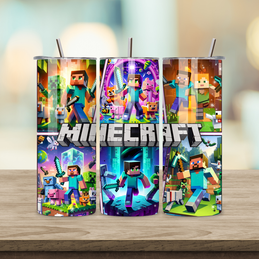 20oz Sublimation Tumbler - Minecraft 3