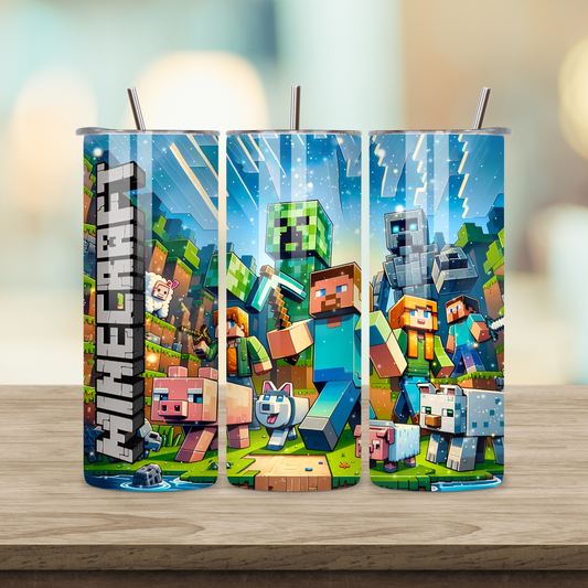 20oz Sublimation Tumbler - Minecraft 4