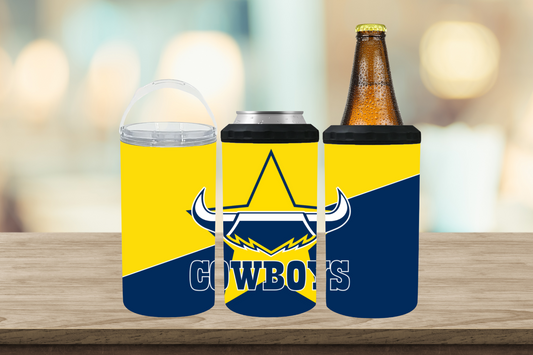4 in 1 Can / Stubby Cooler NRL Nth Queensland Cowboys