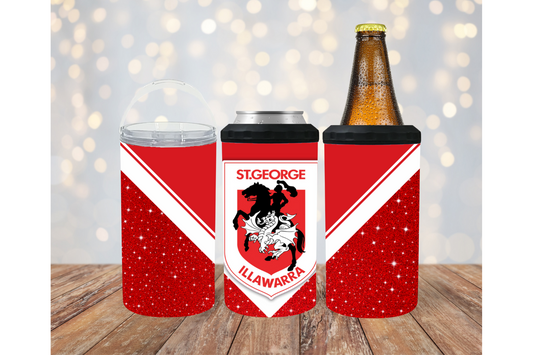 4 in 1 Can / Stubby Cooler NRL St George Illawawarra