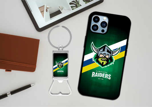 NRL Canberra Raiders Phone Case / Bottle Opener Set