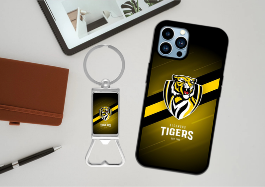 AFL Richmond Tigers Phone Case / Bottle Opener Set