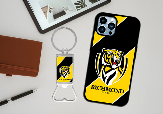AFL Richmond Tigers Phone Case / Bottle Opener Set #2