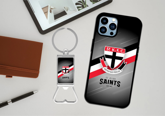 AFL Saint Kilda Football Club Phone Case / Bottle Opener Set