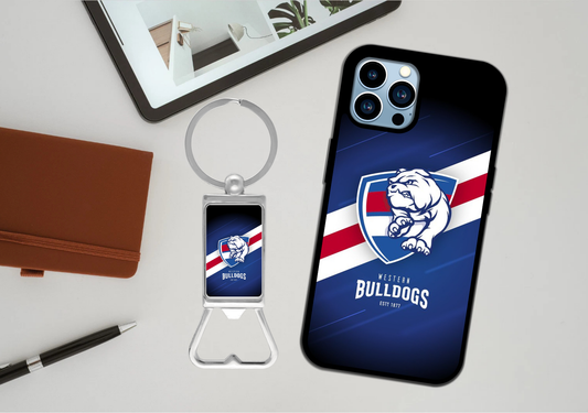 AFL Western Bulldogs Phone Case / Bottle Opener Set